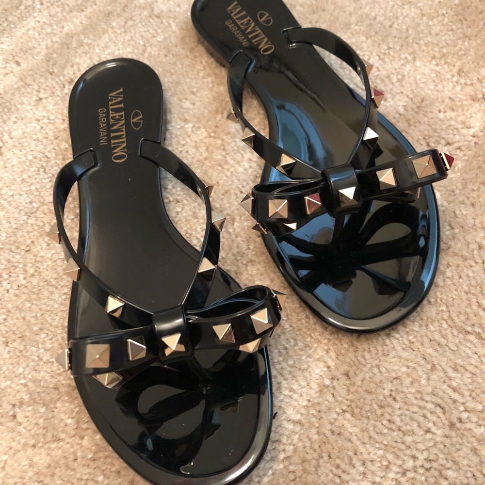 Valentino Rockstud Jelly Thong